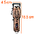 Maquina Kemei Profissional S/fio Com Display Led 3705 - Imagem 2