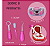 Brinquedo Maleta Dentista Rosa Com Acessorios 4 Pecas - Imagem 4