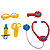 Mini Maleta Azul De Médico Infantil Diversão Das Crianças - Imagem 4