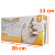 Kit Cirurgico Mascara Descartável Branca+ Luva Latex Talge M - Imagem 2