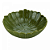 Centro de Mesa Cerâmica Banana Leaf Verde 20x20x7cm - Imagem 1