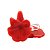 Brinco de Pressão Flor Acrílica Vermelho Hibisco ou Amarelo Manga | Clipe Prata 925 | 3,50 x 3,00 cm | Leve e Estiloso - Imagem 1