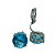 Conjunto Aquamarine Elegante - Brinco de Pressão e Colar com Zircônia Deslumbrante - Imagem 3