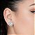 Brinco de Pressão BP com Zircônia e Cristais na Cor Cristal | Banho Prata | 1,00 x 1,00 cm - Imagem 2