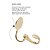 Brinco de Pressão Acrílico Cremoso Duo Fendi & Off-White | Clipe Francês Ajustável Ouro 18K | 3,00 cm | Coleção Mocha 2025 - Imagem 5