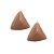 Brinco de Pressão Triangular Acrílico Cremoso | Cor Rosé Amendoado | Coleção Mocha 2025 - Imagem 4