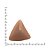 Brinco de Pressão Triangular Acrílico Cremoso | Cor Rosé Amendoado | Coleção Mocha 2025 - Imagem 5