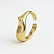 Anel BP Accessories Regulável Gota Orgânica em M | UNIDADE i Banho Ouro 18K ou Prata 925 - Imagem 1