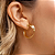 Argola BP Accessories de Pressão Curvas Orgânicas | Clipe Ômega Francês | Banho Ouro 18K ou Prata 925 - Imagem 5