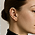 Brinco de Pressão Base Fixa com Zircônia Champanhe | Formato Gota | Banho Ouro 18K | 1,00 x 0,70 cm - Imagem 2