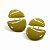 Brinco de Pressão Ânima Verde Oliva | Design Escultural | Clipe Francês Ouro 18K | 6,0 x 4,5 cm - Imagem 1
