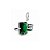 Conjunto BP Riviera Verde Colar e Brincos de Pressão - Imagem 3