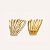 Ear Cuff de Pressão BP Lumière Éventail Banho no Ouro 18K - Imagem 1