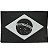 Patch Emborrachado  Bandeira Do Brasil Negativa Padrão Exército Preto e Branco - Imagem 1