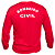Camiseta Bombeiro Civil Vermelha Manga Longa Uniforme - Imagem 9