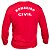 Camiseta Bombeiro Civil Vermelha Manga Longa Uniforme - Imagem 5