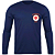 Camiseta Manga Longa Enfermagem SAMU Azul Malha Fria - Imagem 1
