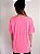 Camiseta Boyfriend Smiley Rosa Neon Estonada - Imagem 5