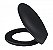 Assento Sanitario OVAL Basico SOFT Preto Metasul - Imagem 2