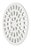 Grelha Plastica Redonda 10CM Branca Krona UN 0940 - Imagem 2