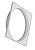 Porta Grelha Plastica Quadrada 15CM Branca Krona PCT 0947 - Imagem 2