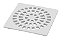 Grelha Plastica Quadrada 15CM Branca Krona PCT 0938 - Imagem 1