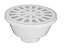 Ralo Sifonado Redondo Branco 100X38X40 Krona UN 0922 - Imagem 1