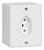 Tomada 2P+T 10A Sistema X C/CAIXA Branca Ilumi 63140 - Imagem 2