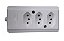 Tomada Barra Tripla Branca 2P+T 10/20A Interneed - Imagem 1