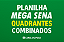 Planilha Mega Sena - Quadrantes com Redução e Garantia - Imagem 1