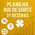 Planilha Dia de Sorte - Esquema com 21 Dezenas pra Ganhar - Imagem 1