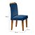 Mesa de Jantar Luna Imbuia 120x80 + 4 Cadeiras Athenas Veludo Azul - Imagem 4