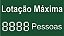 PLACA INDICATIVA LOTAÇÃO MÁXIMA (PERSONALIZÁVEL) - Imagem 1