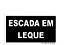 PLACA INDICATIVA - ESCADA EM LEQUE - Imagem 1