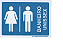 PLACA INDICATIVA - BANHEIRO UNISSEX - Imagem 1