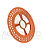 DISCO SOJA RAMPFLOW MOD JUMIL 90 FUROS LARANJA - 8 MM - Imagem 1