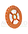 1010190 APOLLO DISCO GIRASSOL TITANIUM 24F LARANJA - 7,0MM - Imagem 1