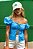 blusinha bordada azul - Imagem 1