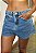 SHORT BASIC JEANS ESCURO - Imagem 1