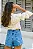 SHORT VINTAGE JEANS ESCURO - Imagem 4