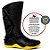 Bota de PVC Motociclista Solado Amarelo MOTOSAFE - C.A 34798 - Imagem 4