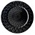 Sousplat Preto Folhas - Imagem 1