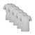 Kit com 5 Camisetas Masculina Dry Fit Part.B Cinza - Imagem 1