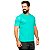 Camiseta Slim Masculina Básica Algodão Part.B Verde Agua - Imagem 2