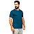 Camiseta Slim Masculina Básica Algodão Part.B Azul - Imagem 2