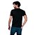 Camiseta Básica Masculina T-Shirt 100% Algodão Preto Tee - Imagem 6