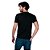 Camiseta Básica Masculina T-Shirt 100% Algodão Preto Tee - Imagem 7