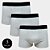 Kit Com 3 Cuecas Boxer Cotton Confort Masculina Part.B Cinza - Imagem 1