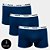 Kit Cueca Boxer Part.B Soft 3 Peças Azul - Imagem 1