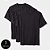 Camisetas Básica Masculina Algodão Kit 3 Peças Preta - Imagem 1